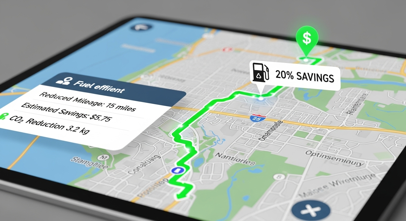 Route optimization for fuel savings