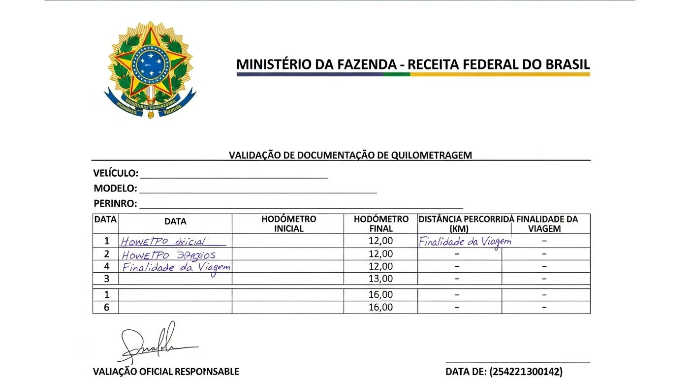 Receita Federal: documentação obrigatória para quilometragem