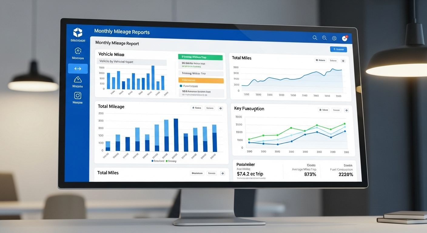 How to create monthly mileage reports