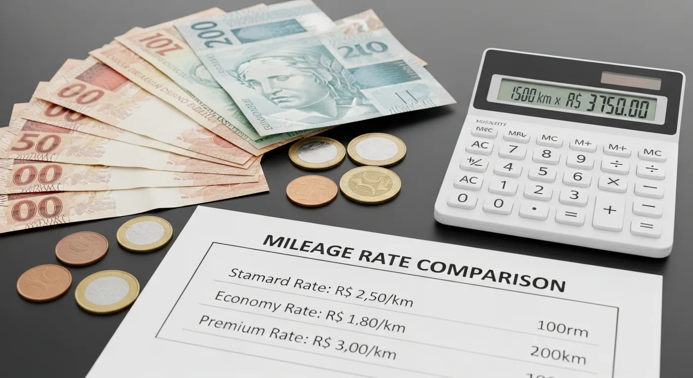 Taxas de quilometragem no Brasil em 2025